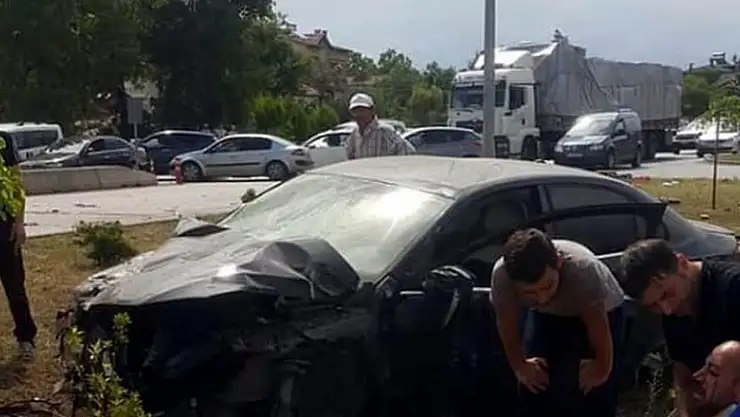 Samsun'da trafik kazası: 2 yaralı