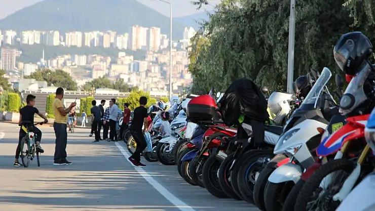 Samsun'da motosiklet şov