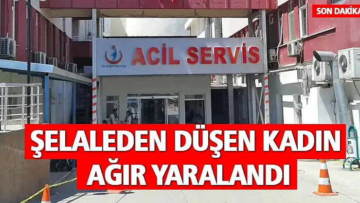 Şelaleden düşen kadın yaralandı