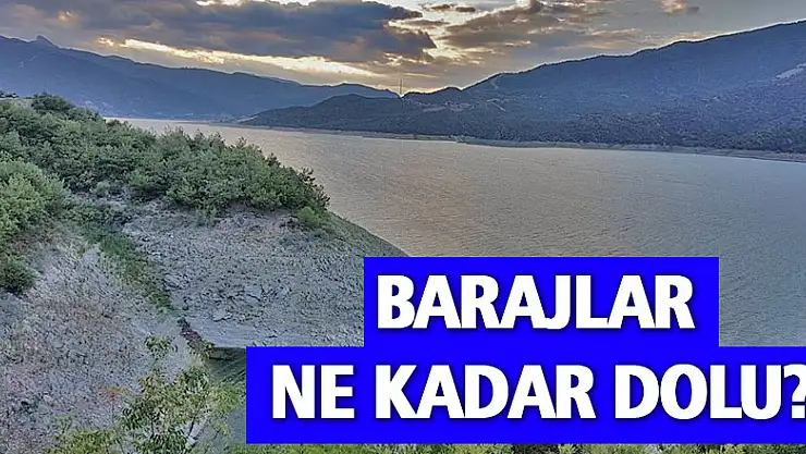 Samsun'da barajların yüzde 74'ü dolu 