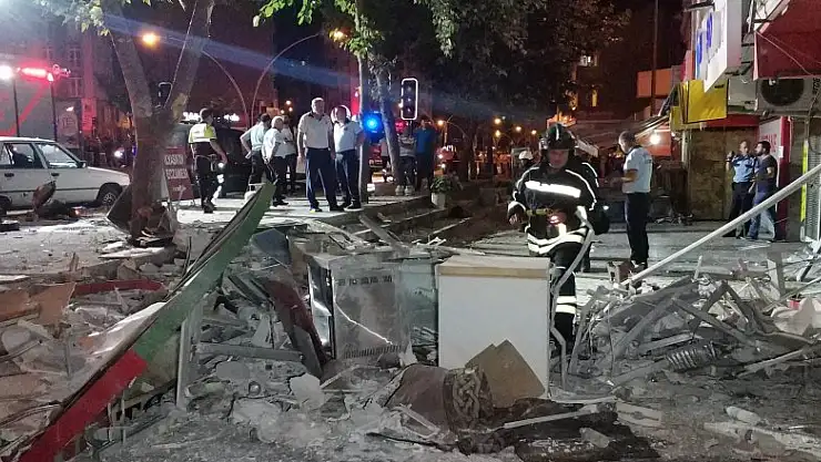 Samsun'da şiddetli patlama kamerada 