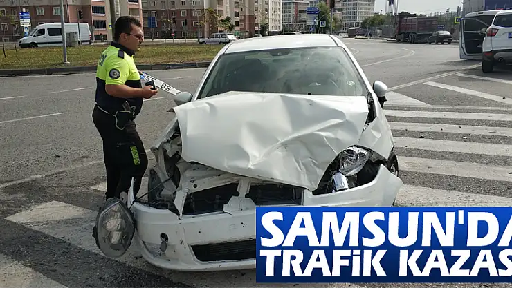 Samsun'da trafik kazası: 3 yaralı