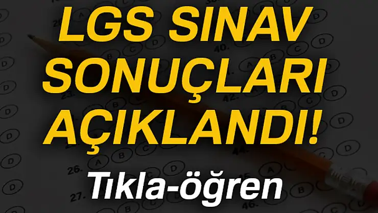 Ortaöğretim kurumlarına yerleştirme sonuçları açıklandı!
