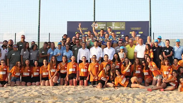  FIVB Plaj Voleybolu Dünya Turu'nun 1 yıldızlı Samsun etabı sona erdi 
