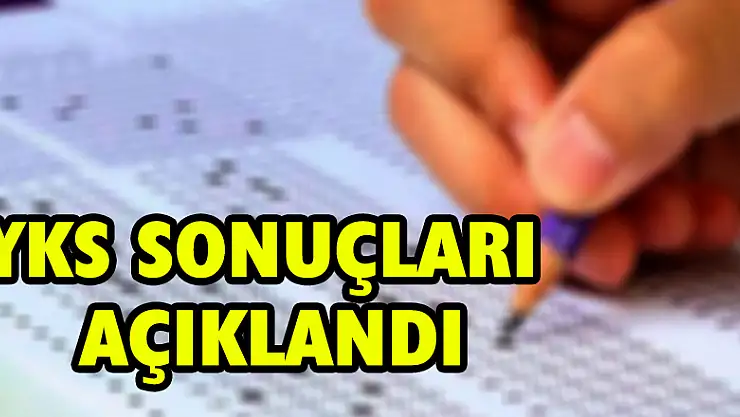 YKS sonuçları açıklandı!