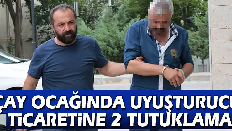 Çay ocağında uyuşturucu ticaretine 2 tutuklama