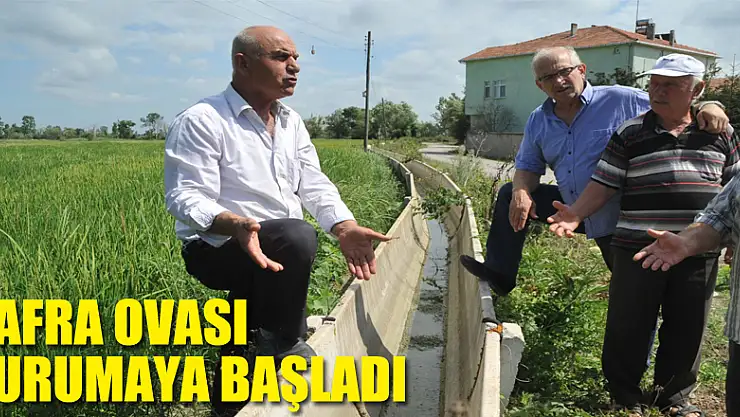 Bafra Ovası kurumaya başladı
