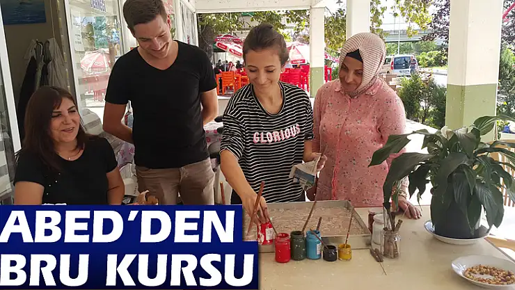 ÇABED'den Ebru Kursu