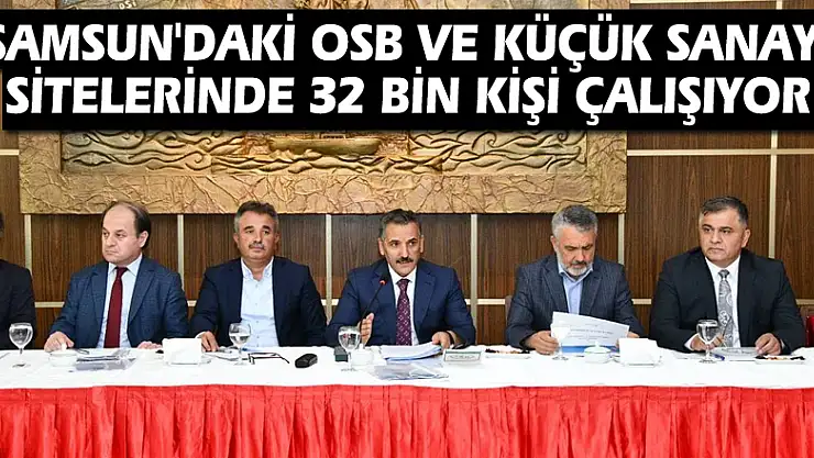 Samsun'daki OSB ve küçük sanayi sitelerinde 32 bin kişi çalışıyor