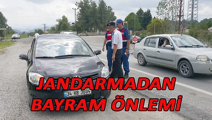JANDARMADAN BAYRAM ÖNLEMİ