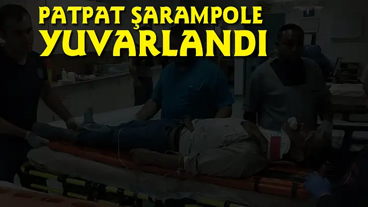 Patpat şarampole yuvarlandı: 3 yaralı