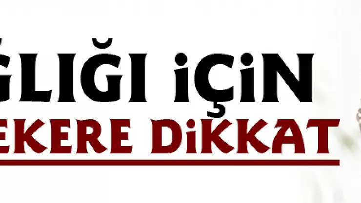 Cilt sağlığı için kahve ve şekere dikkat