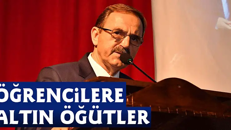 Başkan Şahin'den öğrencilere altın öğütler