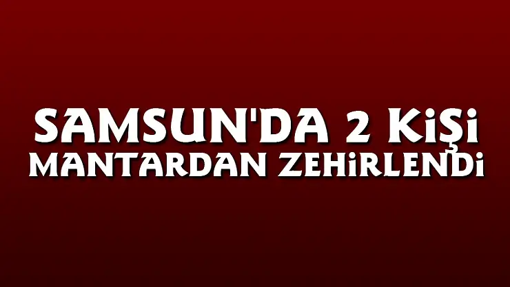 Samsun'da 2 kişi mantardan zehirlendi