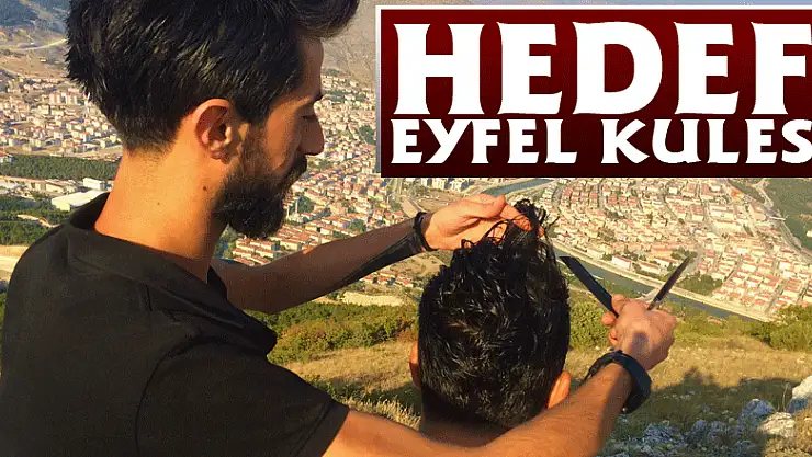 Dağda tıraş yapan berberin hedefi Eyfel Kulesi