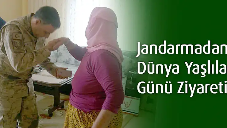 Jandarmadan Dünya Yaşlılar Günü Ziyareti
