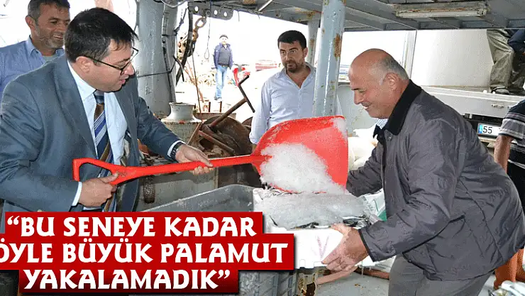 Balıkçılar: 'Bu seneye kadar böyle büyük palamut yakalamadık'