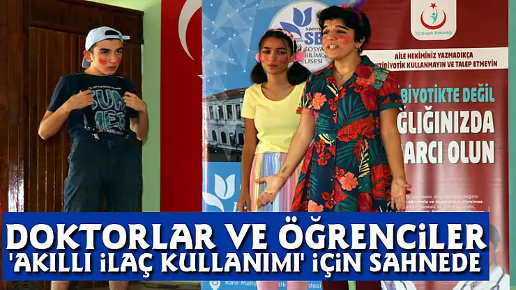 Doktorlar ve öğrenciler 'akıllı ilaç kullanımı' için sahnede