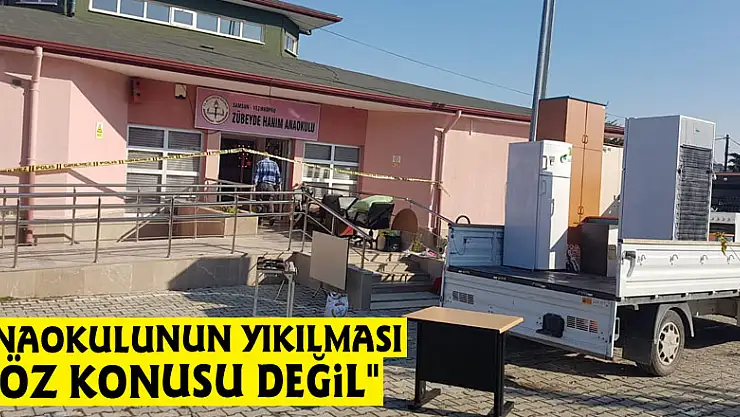 Samsun İl Milli Eğitim Müdürlüğü: 'Anaokulunun yıkılması söz konusu değil'