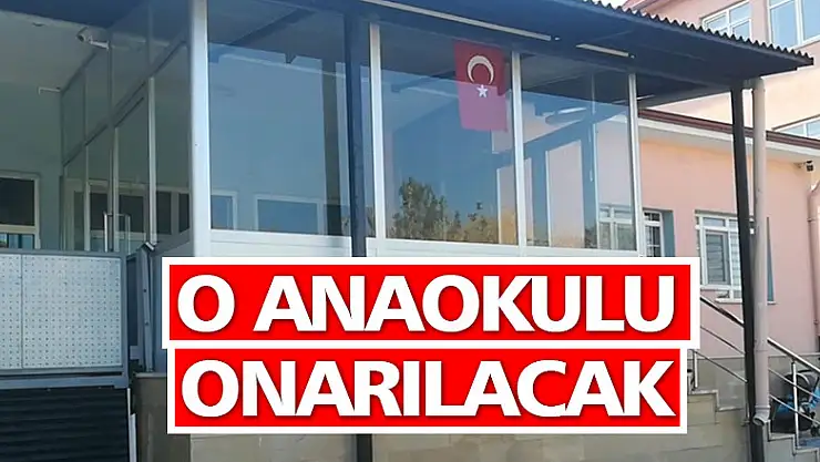Vezirköprü'de çatlaklar oluşan anaokulu onarılacak