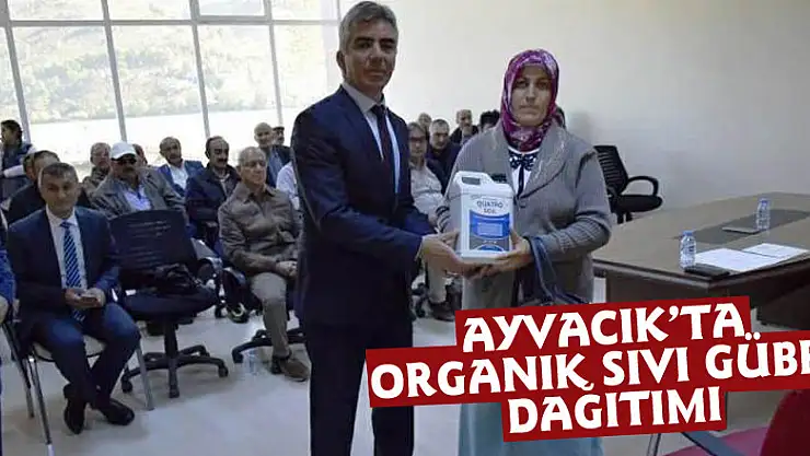 Ayvacık'ta Organik Sıvı Gübre Dağıtımı