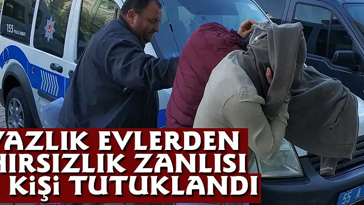 Yazlık evlerden hırsızlık zanlısı 2 kişi tutuklandı