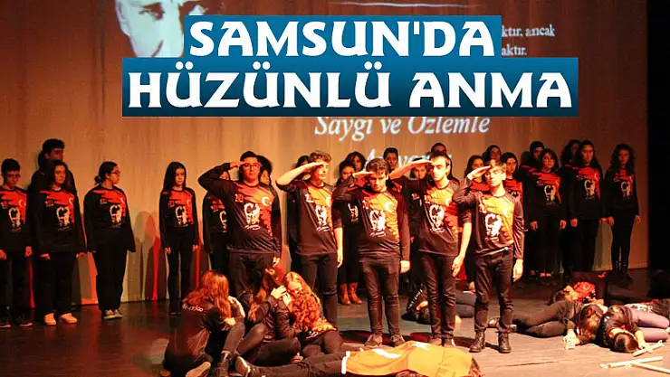 Samsun'da hüzünlü anma