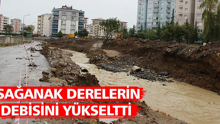  Samsun'da sağanak derelerin debisini yükseltti 