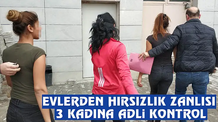 Evlerden hırsızlık zanlısı 3 kadına adli kontrol