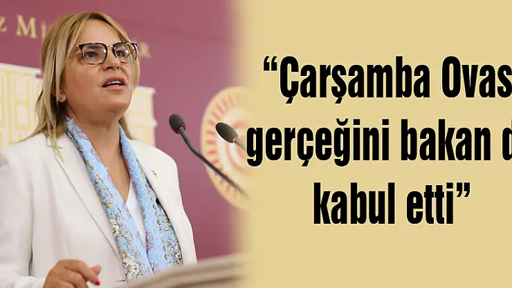 'Çarşamba Ovası gerçeğini bakan da kabul etti'
