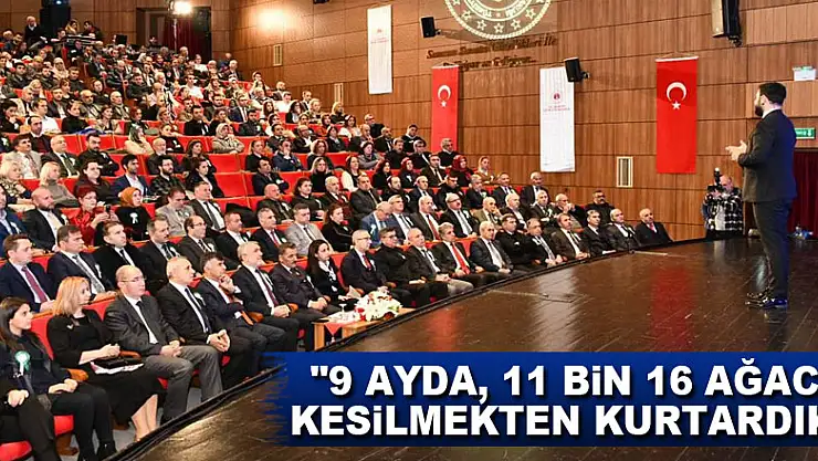 Vali Kaymak: '9 ayda, 11 bin 16 ağacı kesilmekten kurtardık'