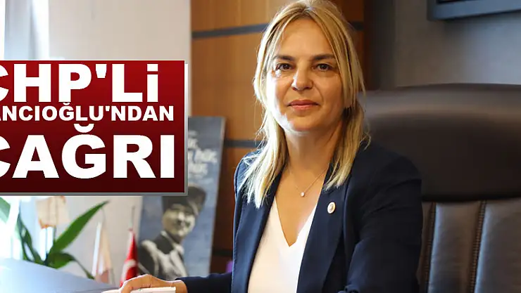 CHP'li Hancıoğlu'ndan çağrı:
