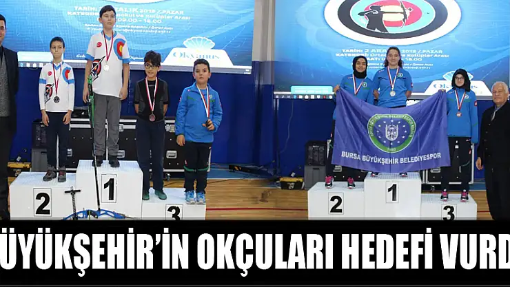 Büyükşehir'in okçuları hedefi vurdu 