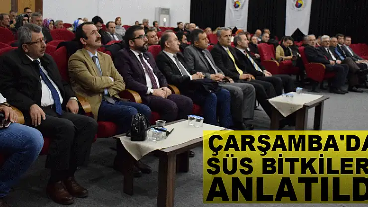 ÇARŞAMBA'DA SÜS BİTKİLERİ ANLATILDI