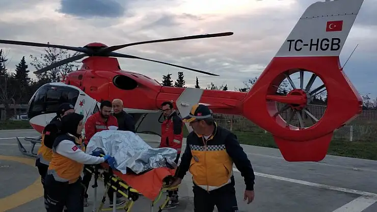 Mantar toplarken vuruldu, helikopterle hastaneye yetiştirildi