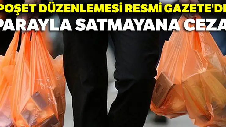 Poşet düzenlemesi Resmi Gazete'de