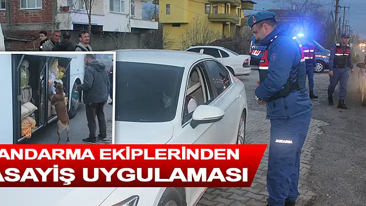 Jandarma ekiplerinden asayiş uygulaması