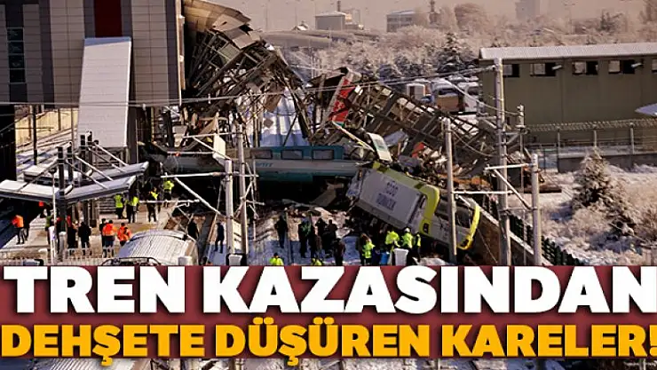 Tren kazasından dehşete düşüren kareler!