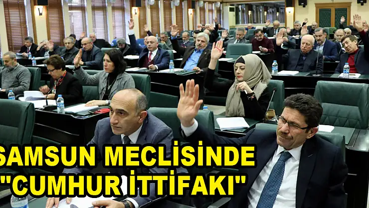 Samsun meclisinde 'Cumhur İttifakı' 