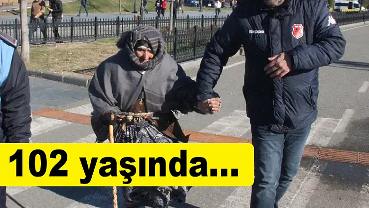  102 yaşında dilenirken yakalandı 