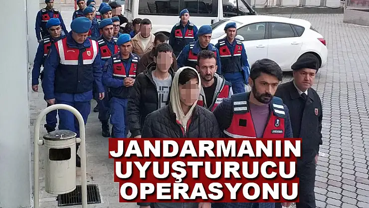 Jandarmanın uyuşturucu operasyonu: 10 şahıs adliyede