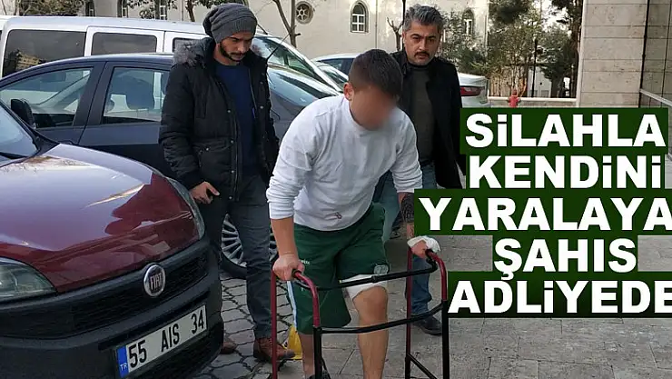 Silahla kendini yaralayan şahıs adliyede