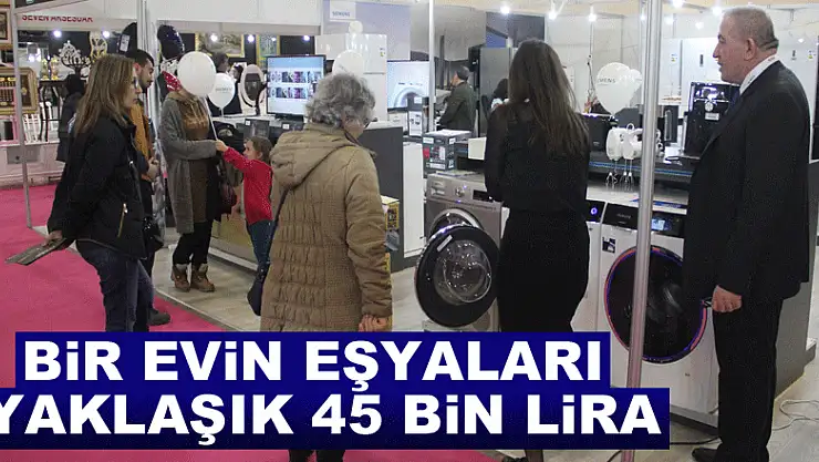 Bir evin eşyaları yaklaşık 45 bin lira