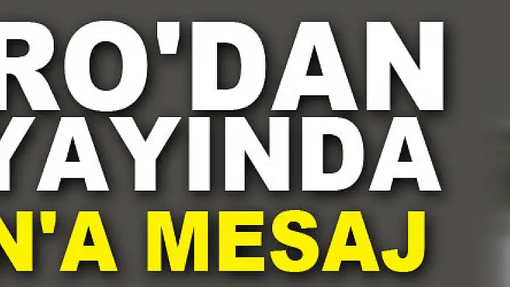Maduro'dan canlı yayında Erdoğan'a mesaj