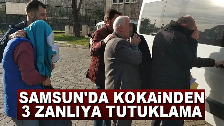 Samsun'da kokainden 3 zanlıya tutuklama