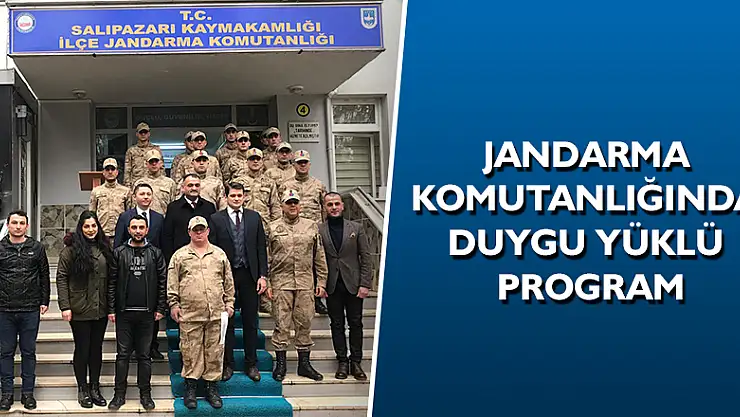 JANDARMA KOMUTANLIĞINDA DUYGU YÜKLÜ PROGRAM