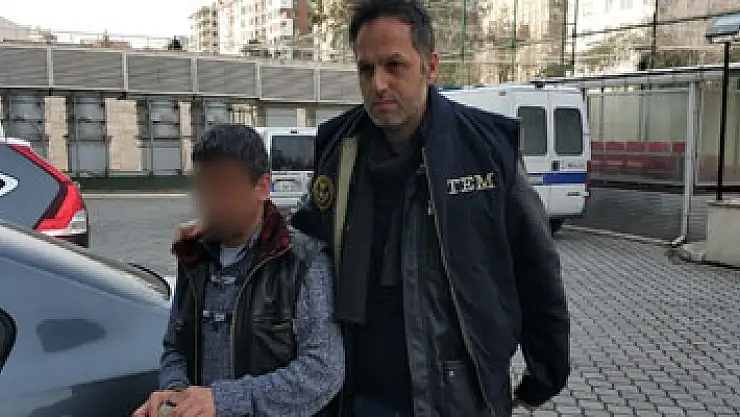 Terör örgütüne üye olma cezası bulunan zanlı tutuklandı
