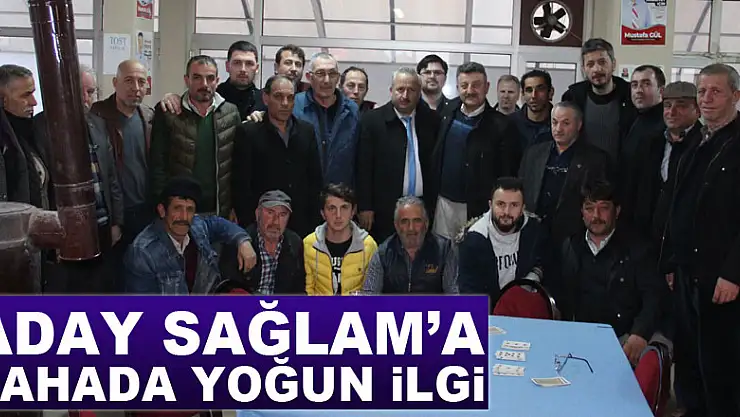 Aday Sağlam'a sahada yoğun ilgi