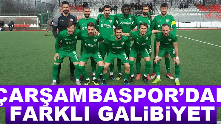ÇARŞAMBASPOR'DAN FARKLI GALİBİYET