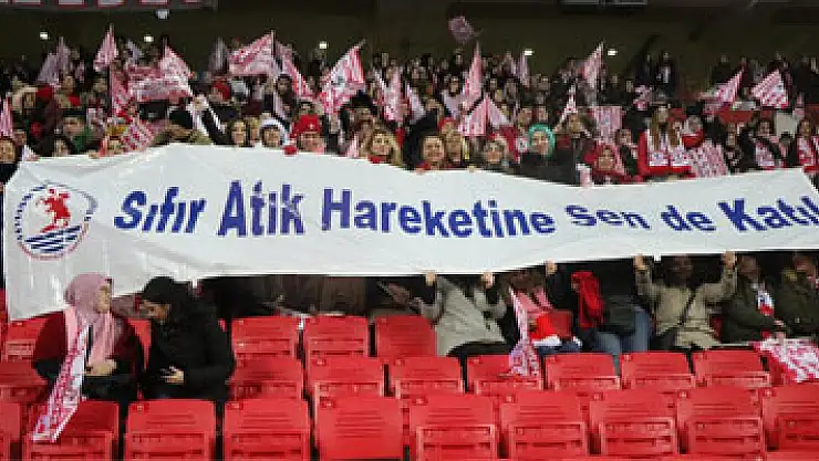 Tribünlerden 'Sıfır Atık Projesi'ne çağrı